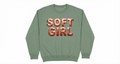 Sage Green SOFT GIRL Crewneck Sweatshirt