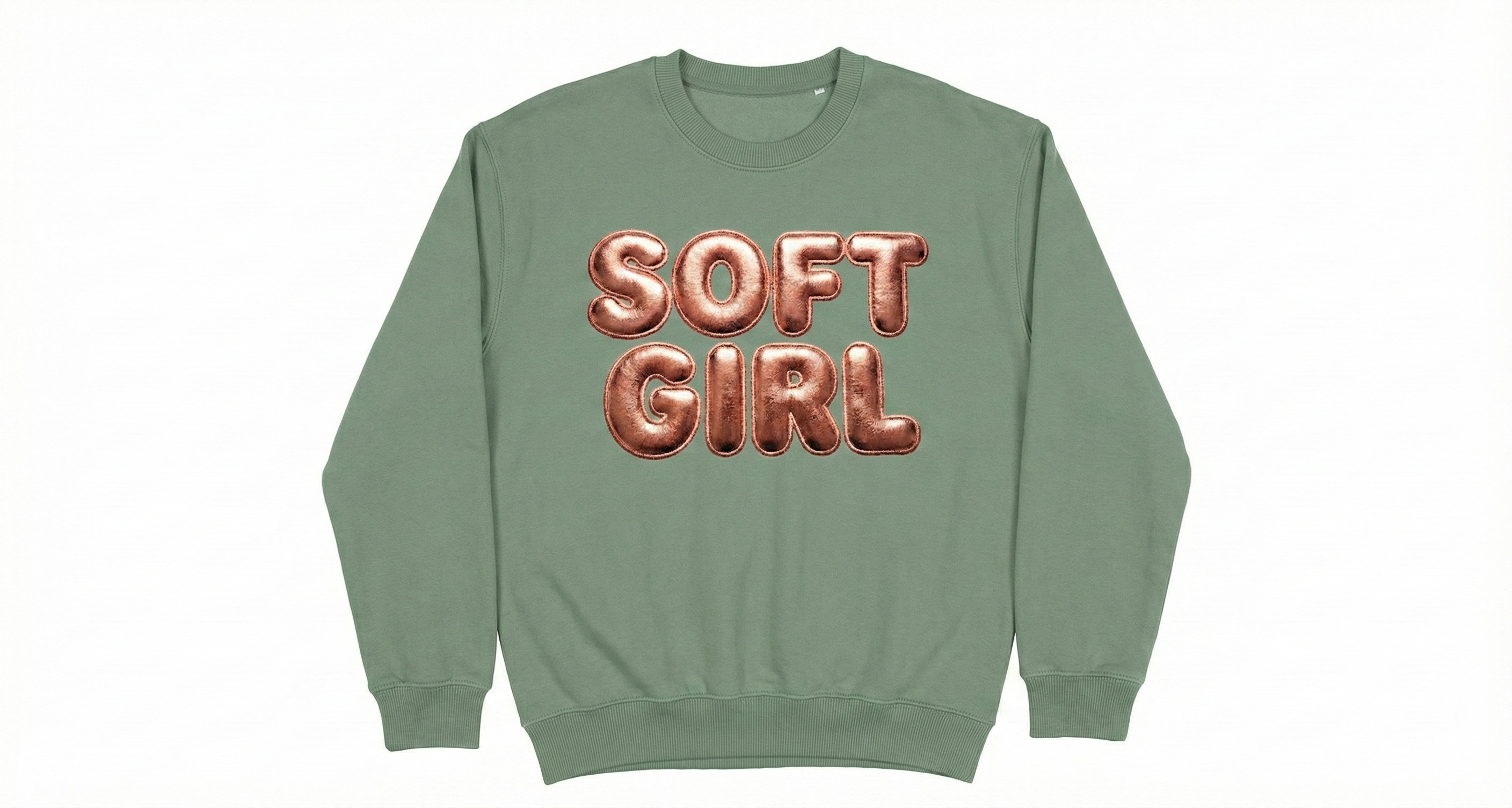 Sage Green SOFT GIRL Crewneck Sweatshirt